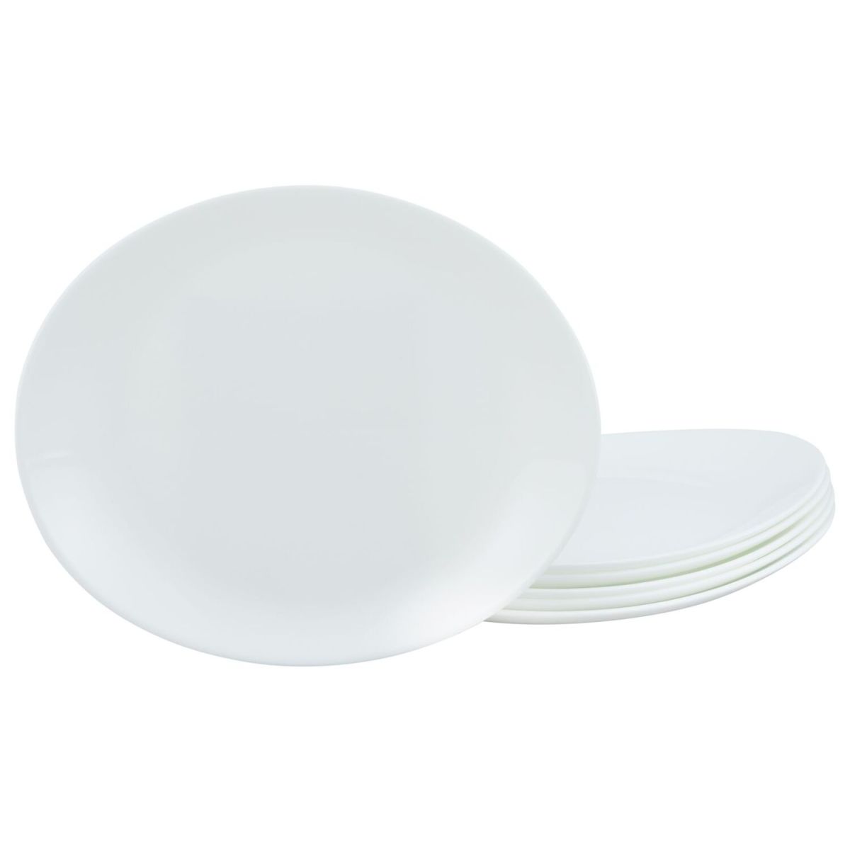 CreaTable Italien Party - Steakteller oval 30 cm 6-tlg; 30x26x3 cm (LxBxH); weiß; oval; 6 Stück / Pack