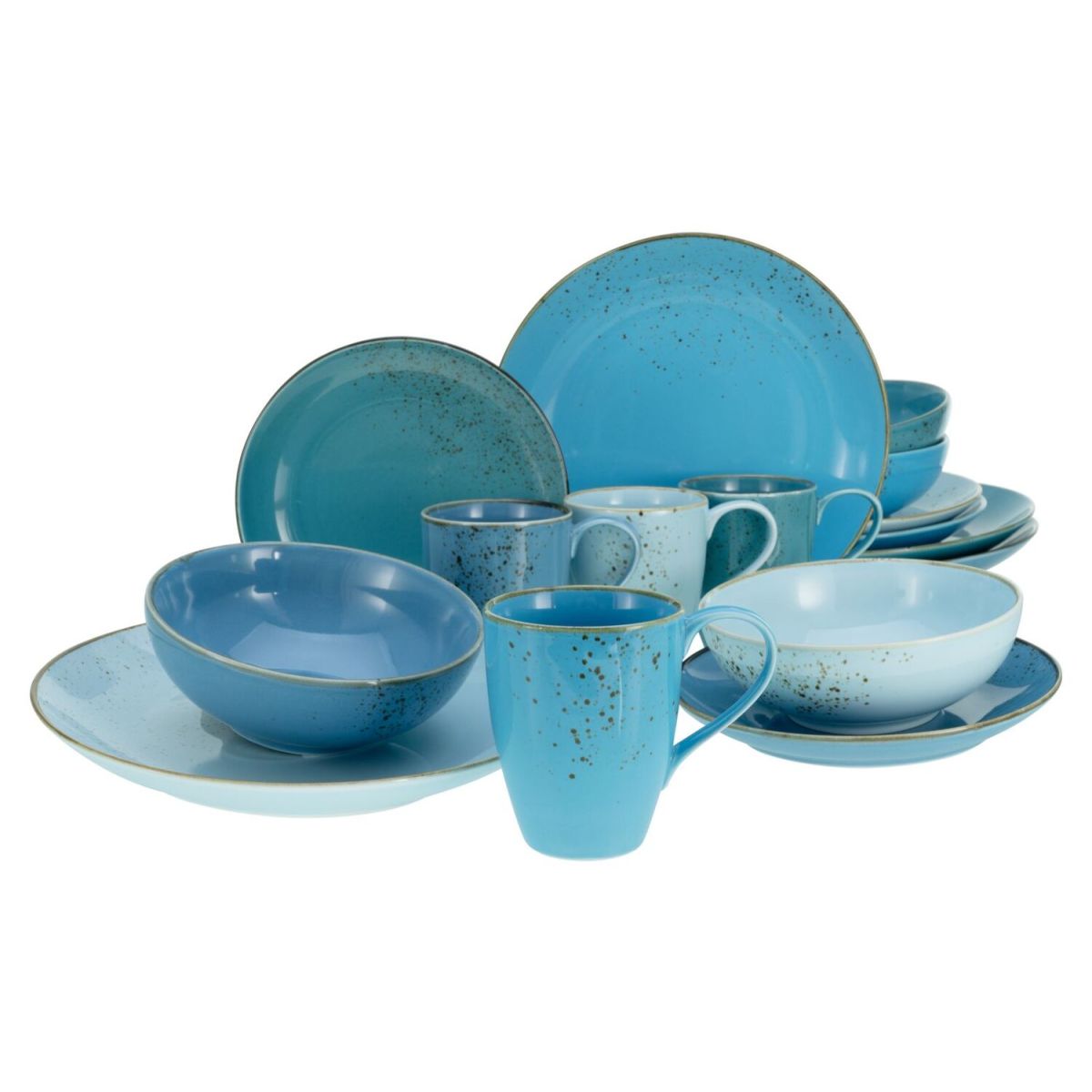 CreaTable Nature Collection - Kombiservice 16-tlg; blau