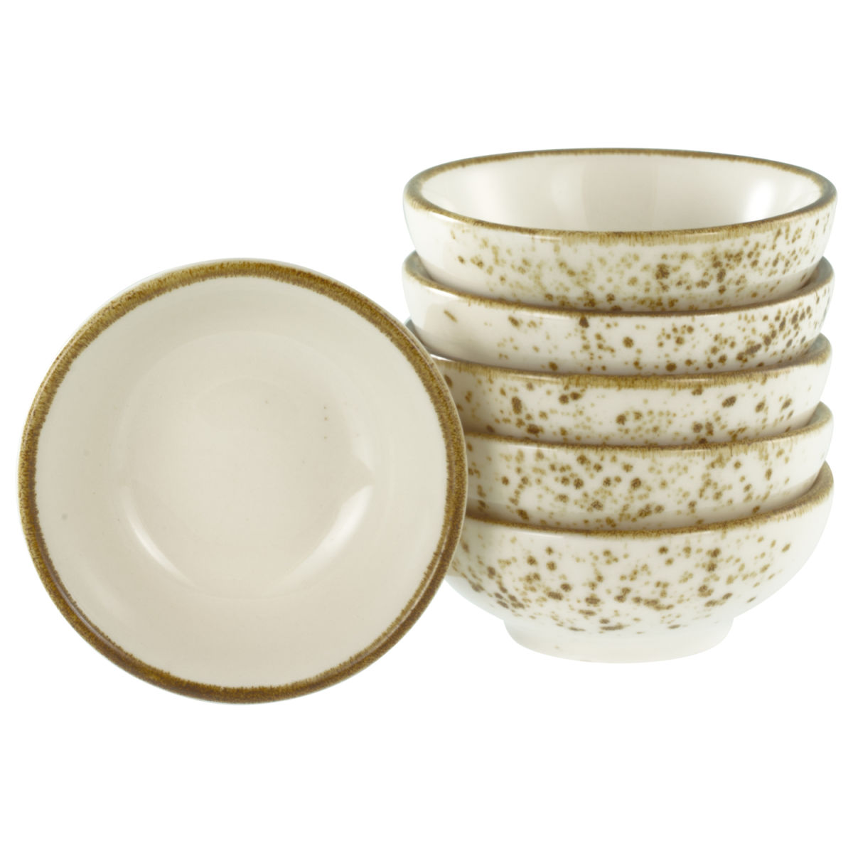 CreaTable Nature Collection - Sojaschale 6-tlg; 40 ml, 8x8x8x3 cm (LxBxØxH); beige; 6 Stück / Pack