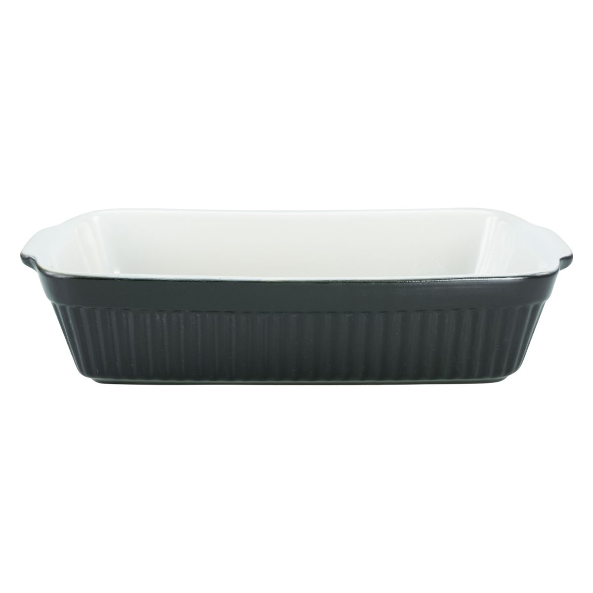 CreaTable Classic Black & White - Auflaufform rechtckig; 2500 ml, 34x20x7.5 cm (LxBxH); mehrfarbig; rechteckig