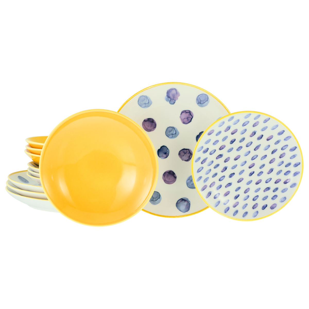 CreaTable Maisie Bunt - Tellerset 12-tlg; mehrfarbig