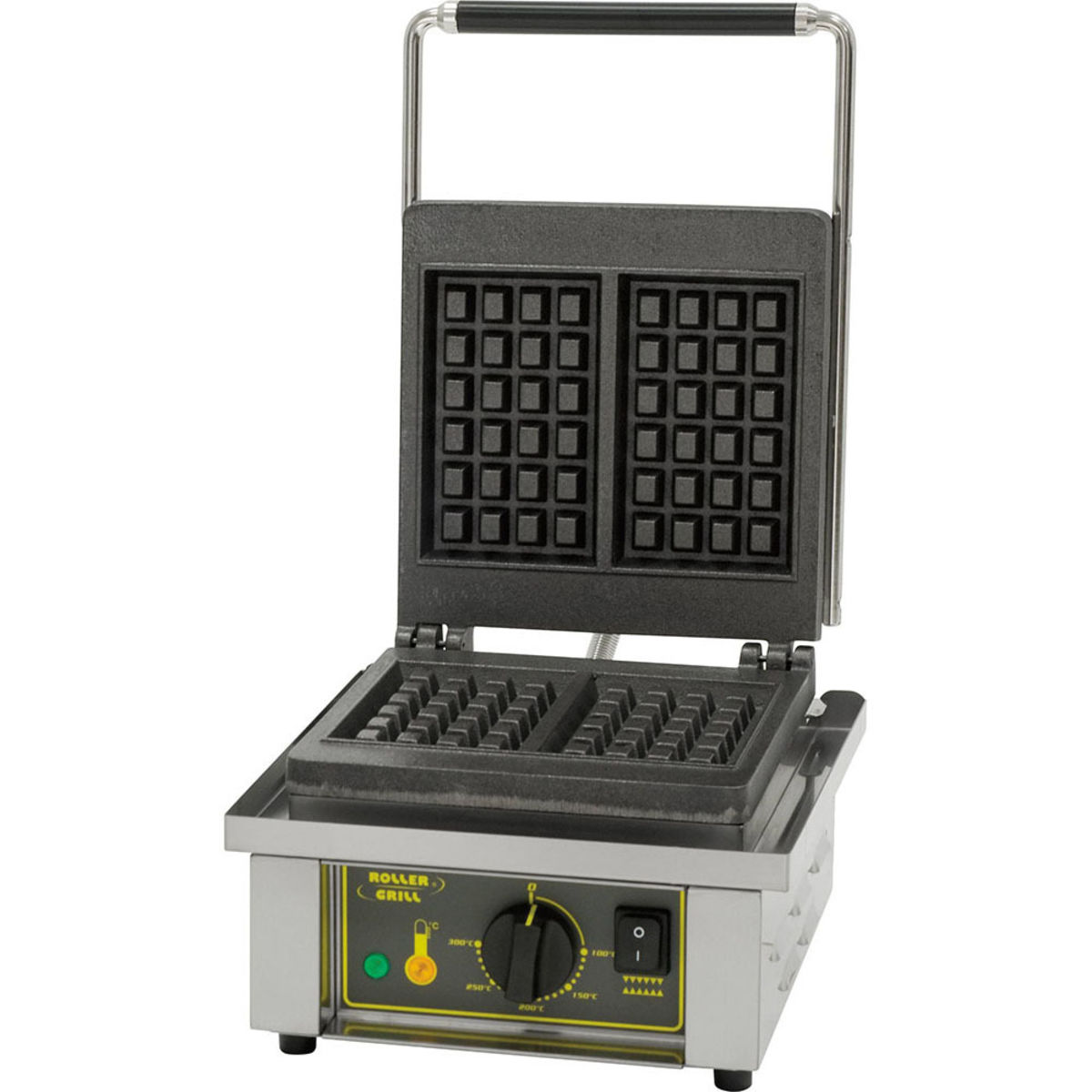 Roller Grill ROLLER GRILL Waffeleisen, Lütticher Waffel, Abmessung 305 x 440 x 230 mm (BxTxH); 30.5x44x23 cm (BxTxH); silber/schwarz