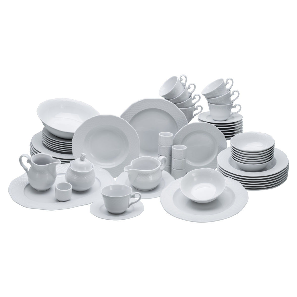 CreaTable Arianne - Kombiservice 61-tlg; weiß
