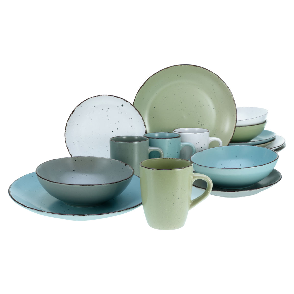 CreaTable Fashion - Kombiservice 16-tlg; mehrfarbig