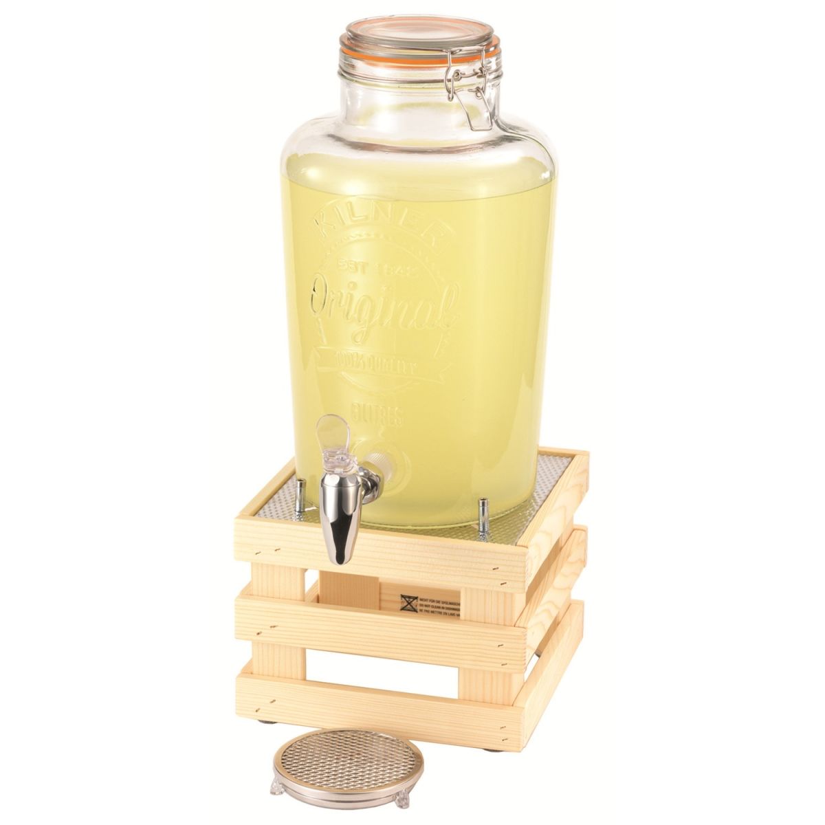 Frilich Getränke-Set RAISER 'Barrel Classic'; 8 l, 23x52.5x33 cm (BxHxT); natur/transparent