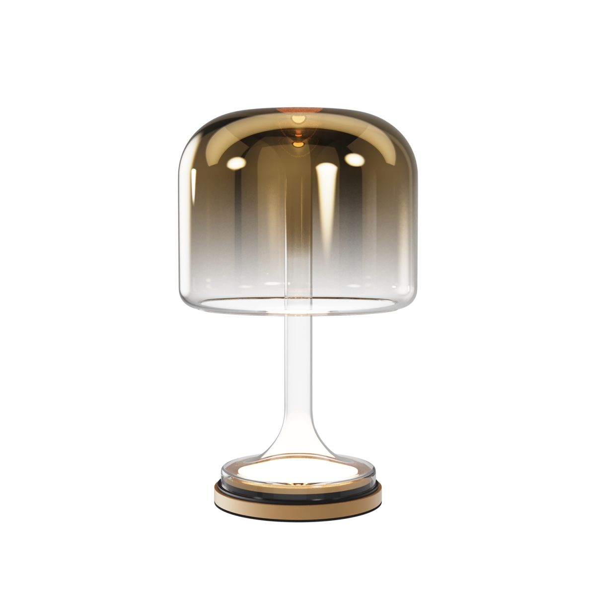Maytoni Maytoni Tischleuchte Spirito Gold, aus Metall und Glas, LED, 820lm, 3000K; 26x26x26x42 cm (LxBxØxH); gold; Gestell gold