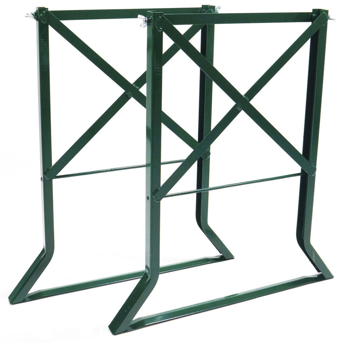 Feros Bierzeltgarnitur Erhöhung (50); 68x78x4 cm (BxHxT); Platte braun, Gestell grün; rechteckig