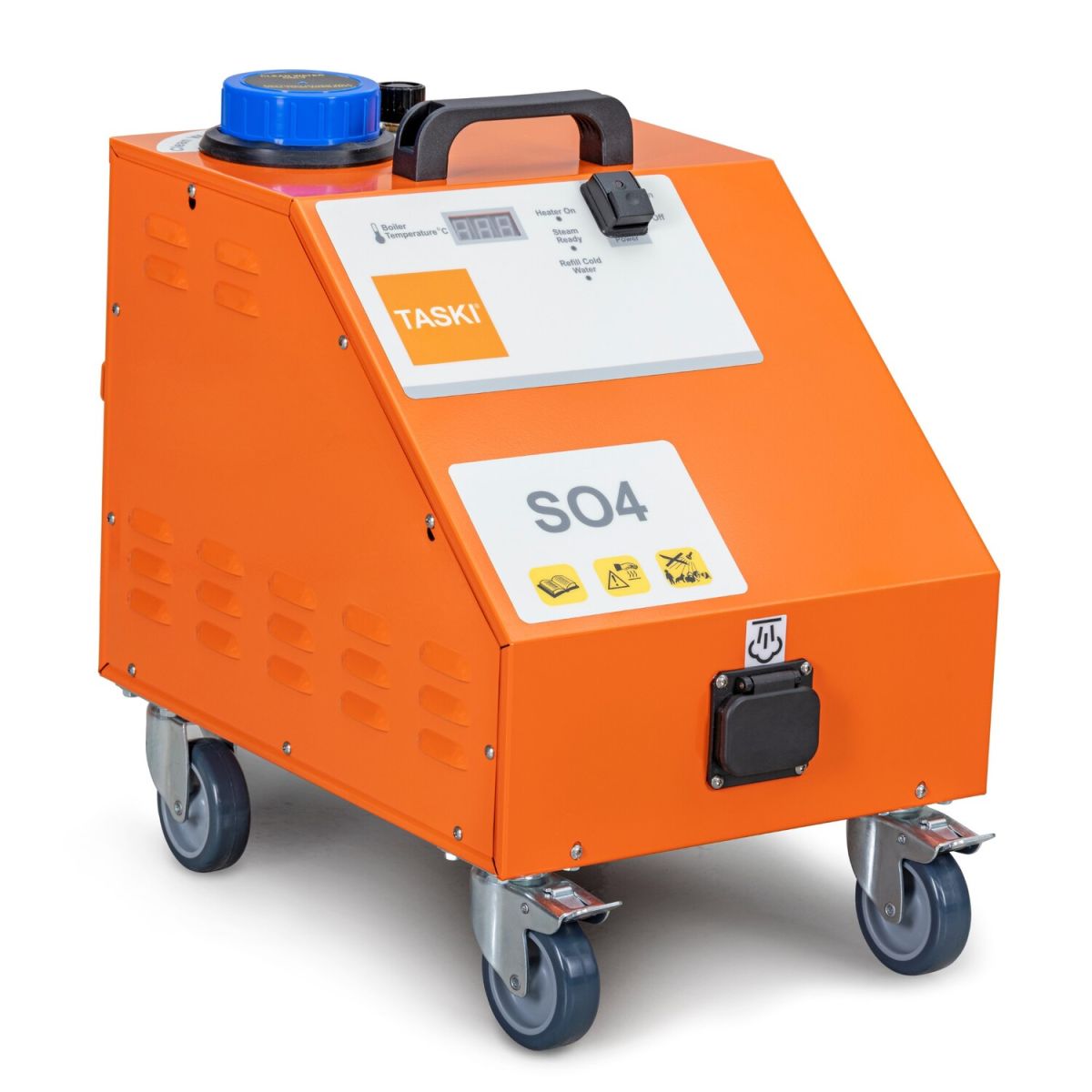 Diversey TASKI Steam SO4 - Dampfreiniger mit 4,5 bar Dampfdruck, Dampfreiniger, mit 4,5 bar Dampfdruck; orange/grau