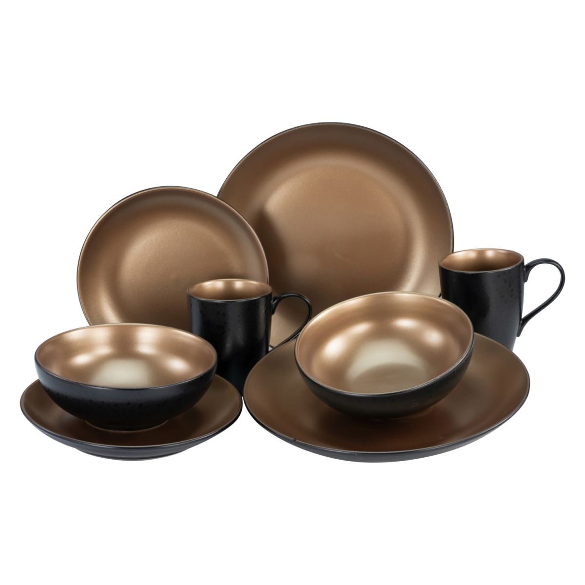 CreaTable Glamour Gold - Kombiservice 8-tlg; gold