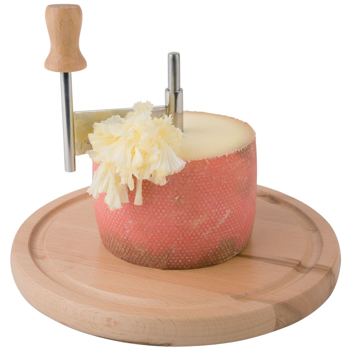 APS Käse-/ Schokoladenhobel; 22x15.5 cm (ØxH); braun/transparent; rund