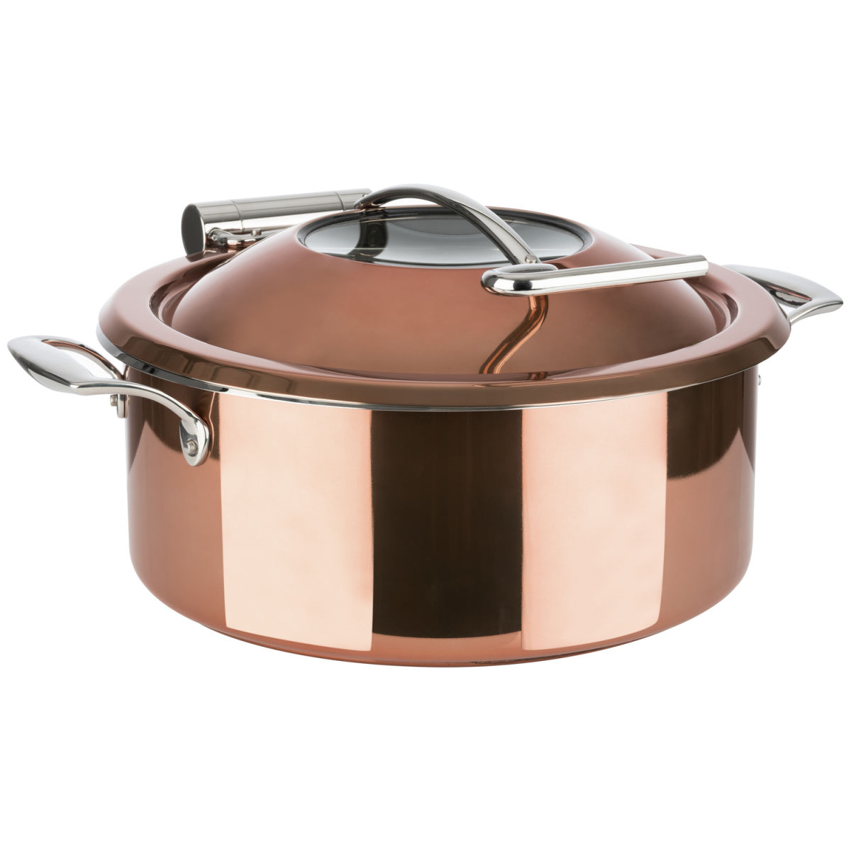 APS Chafing Dish 4-teilig; 4 l, 39.5x34.5x17.5x30.5 cm (BxTxHxØ); kupfer; rund