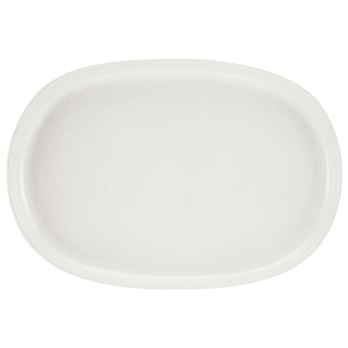 CreaTable Uno - Servierplatte oval; 33x23x2.5 cm (LxBxH); weiß; oval