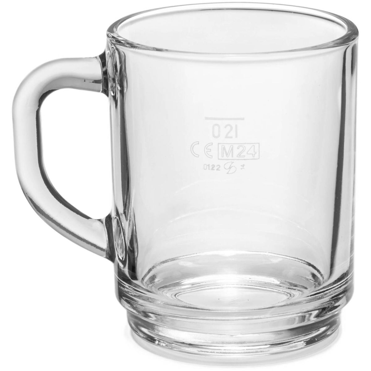 van Well Universalbecher Denver; 200 ml, 7.5x7.5x9.5 cm (ØxØxH); transparent; 0.2 l Eichstrich, 12 Stück / Pack