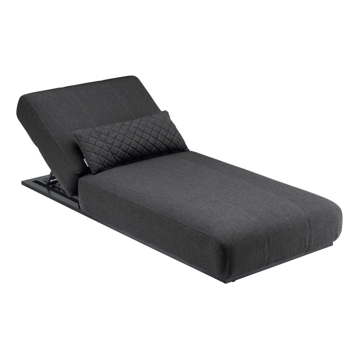 KETTLER Sonnenliege EGO, gepolstert; 213x90x33 cm (LxBxH); Sitz anthrazit, Gestell anthrazit