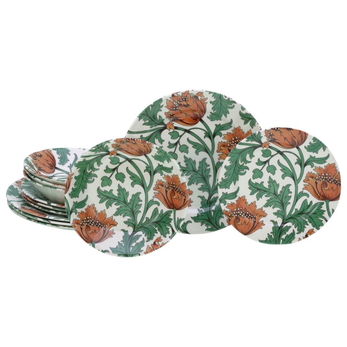 CreaTable Florentina WL - Tellerset 12-tlg; mehrfarbig