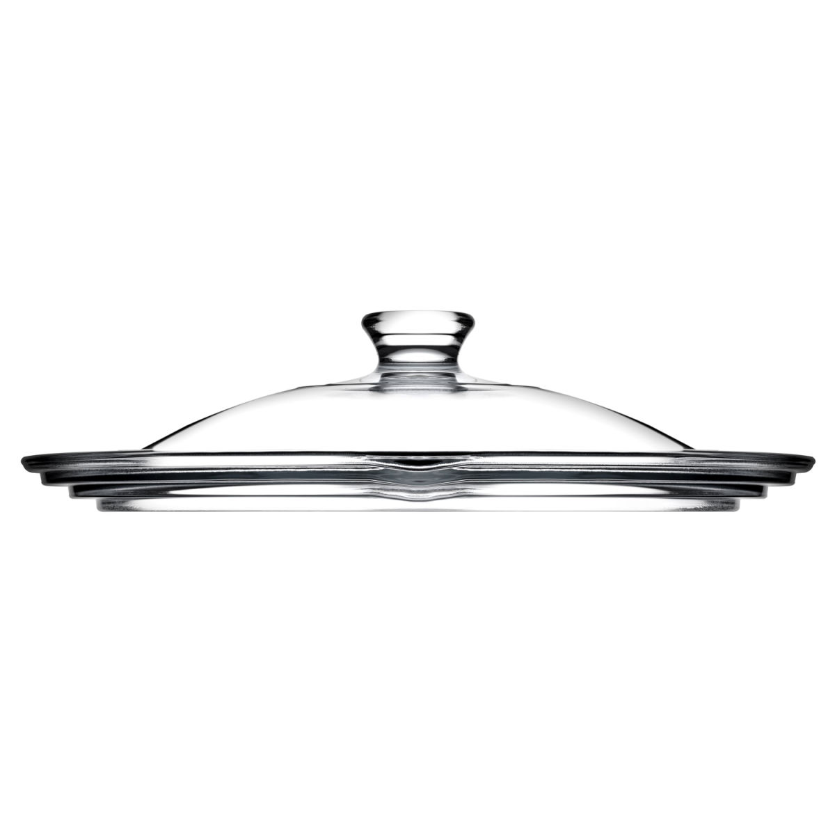 Pasabahçe Glasdeckel, universell für Töpfe, Pfannen, Schalen Ø 180, 200, 220 mm; 25x6 cm (ØxH); transparent; rund