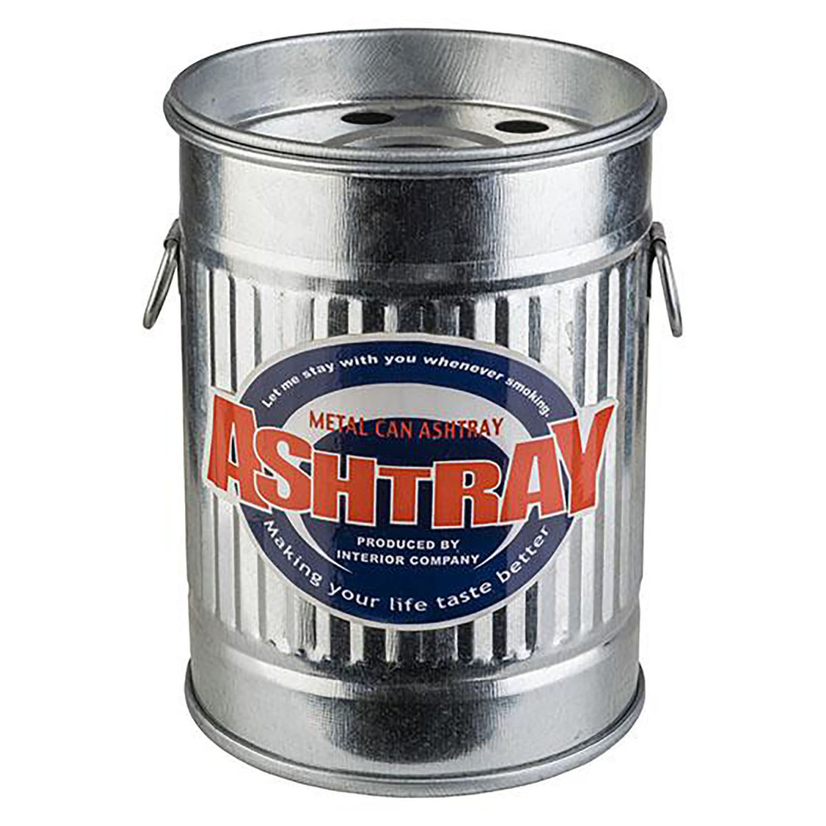 APS Wind-Aschenbecher SMOKY; 8.5x11.5 cm (ØxH); silber; rund