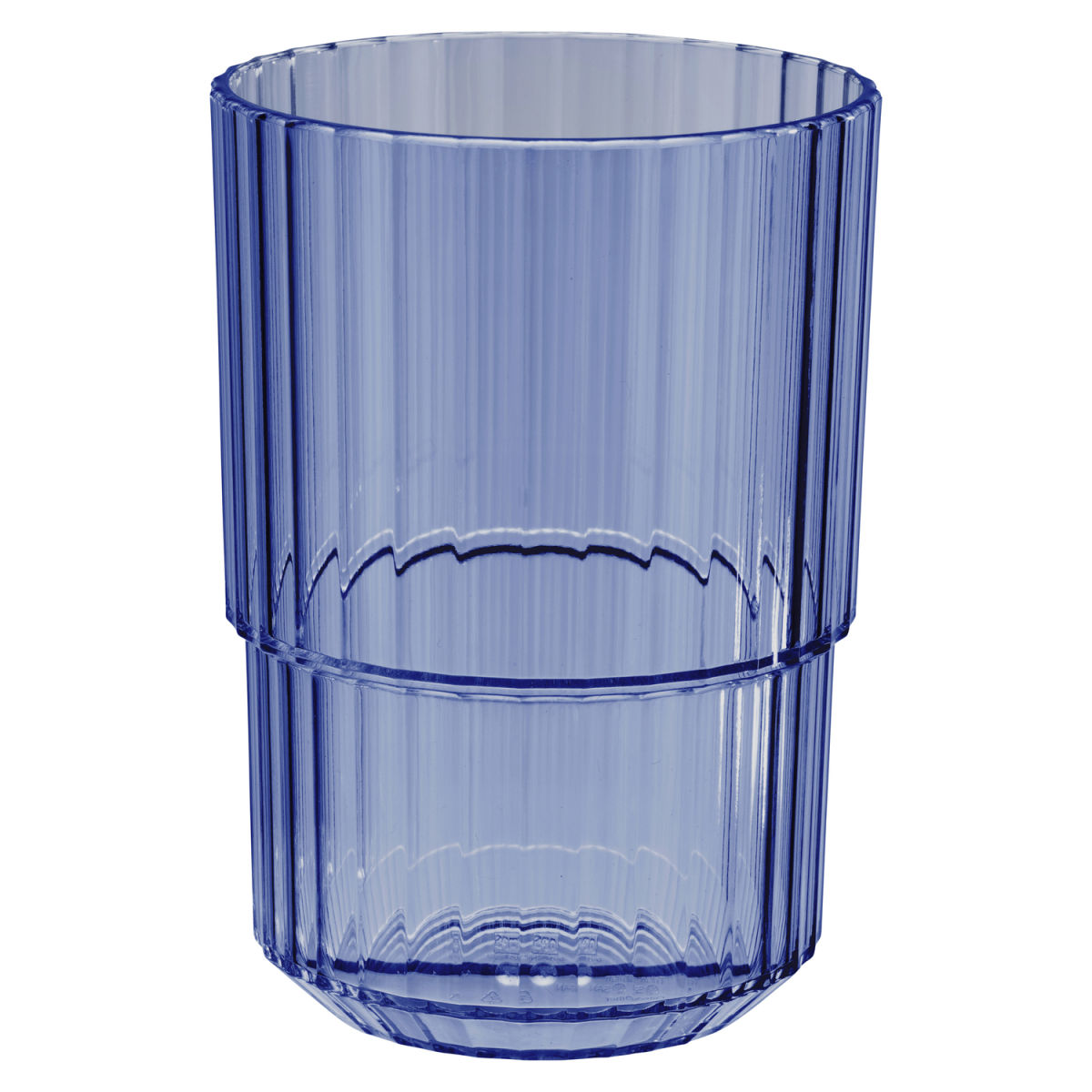 APS Trinkbecher LINEA, Tritan; 400 ml, 8.5x8.5x12 cm (LxBxH); blau; 48 Stück / Pack