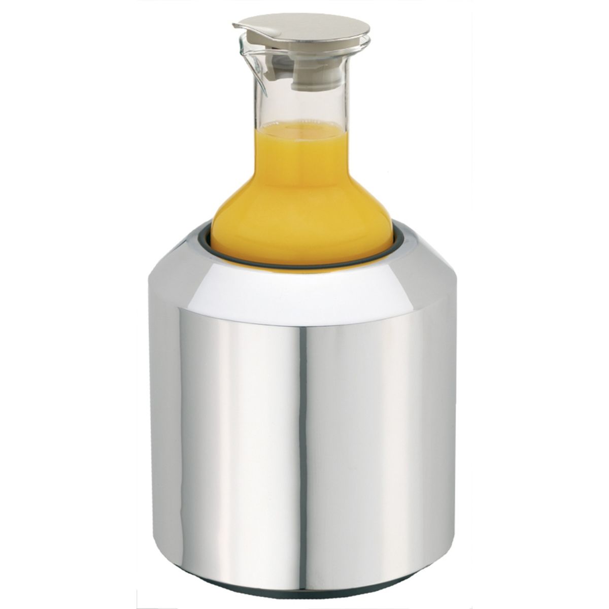 Frilich Getränke-Set Solo Glaskaraffe 2-teilig; silber/transparent