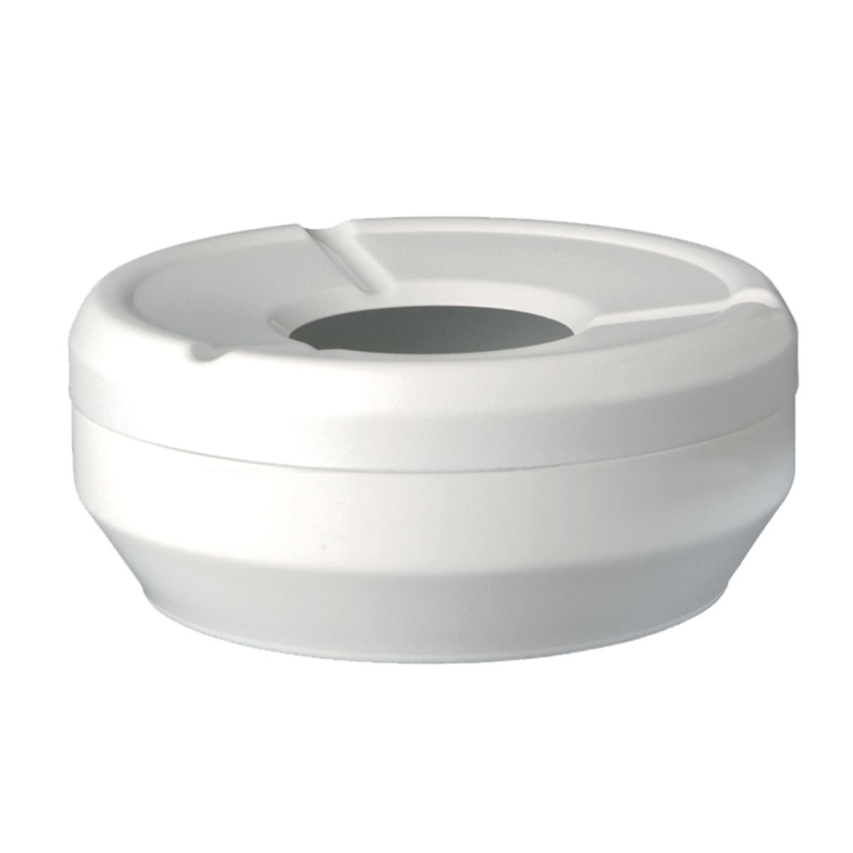 APS Wind-Aschenbecher CASUAL; 12x12x4.3 cm (BxØxH); weiß; rund