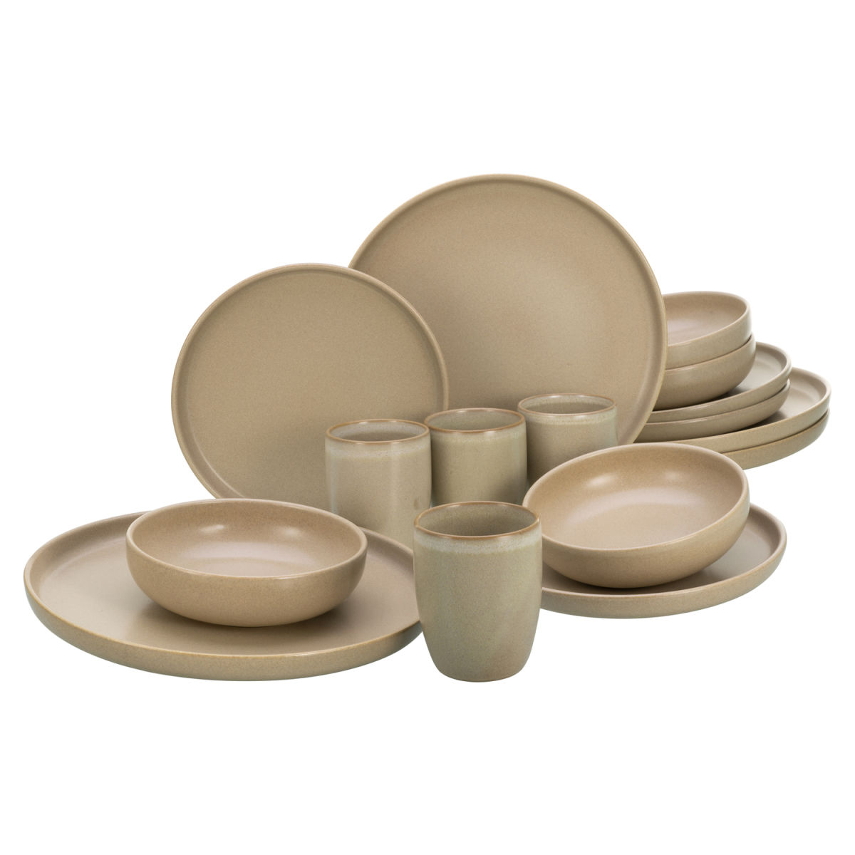 CreaTable Uno SAND - Kombiservice 16-tlg; sand