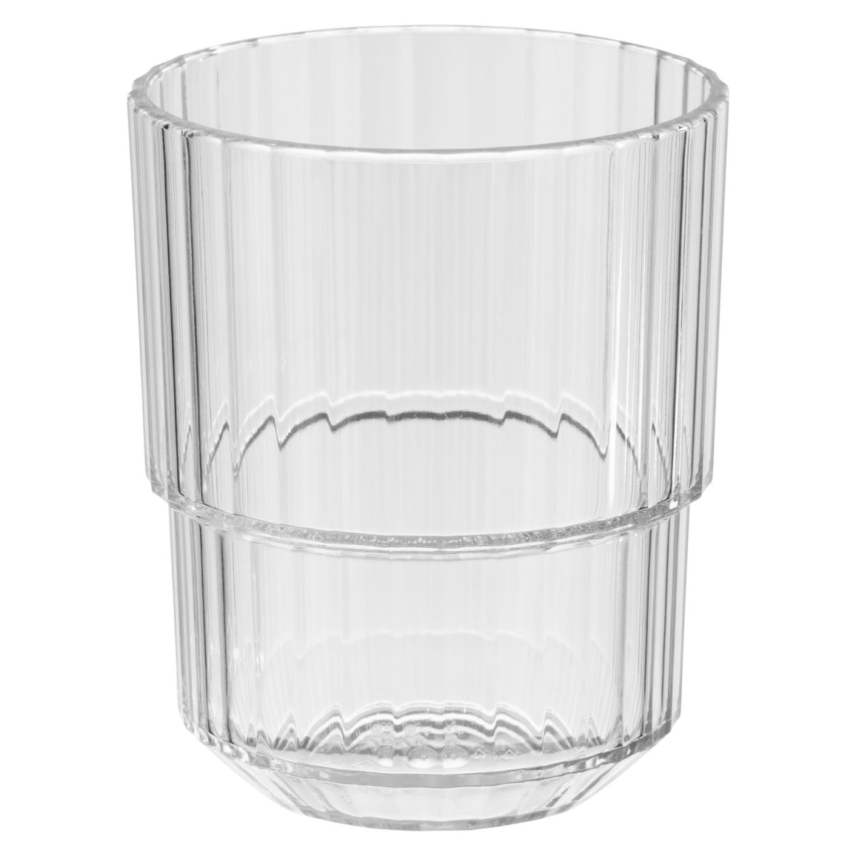 APS Trinkbecher LINEA, Tritan; 150 ml, 6.5x6.5x8 cm (LxBxH); transparent; quadratisch; 48 Stück / Pack
