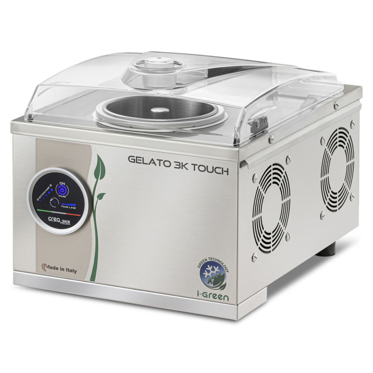 Neumärker Eismaschine Gelato 3K Touch; 1700 ml, 34x25x43 cm (BxHxT); silber