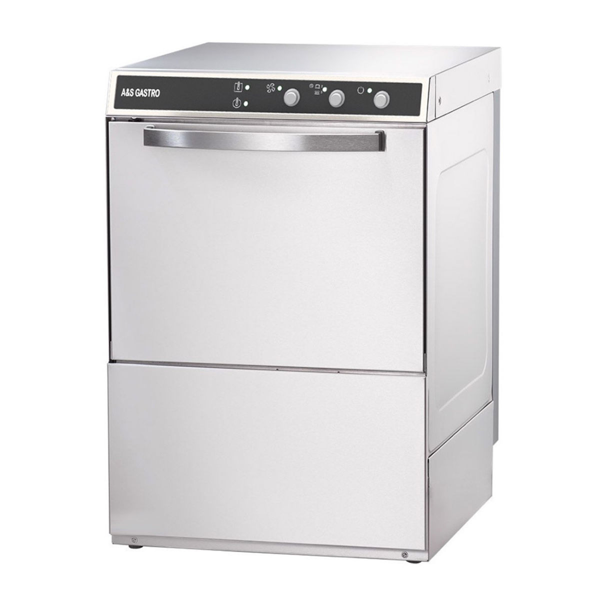 A&S Polarny Geschirrspülmaschine inkl. Klarspülmitteldosierpumpe 400 Volt, 4,9 kW 565x665x835 mm; 56.5x83.5 cm (BxH); silber