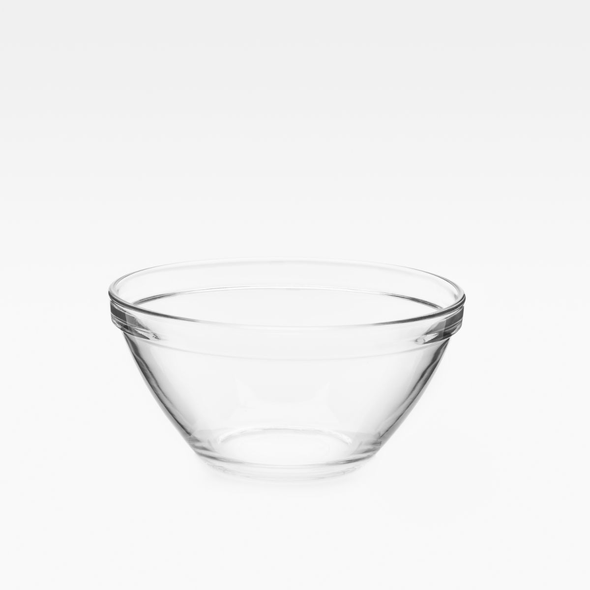 Bormioli Rocco Glasschale Pompei; 1060 ml, 17x17x17x8.5 cm (LxBxØxH); transparent; rund; 24 Stück / Pack