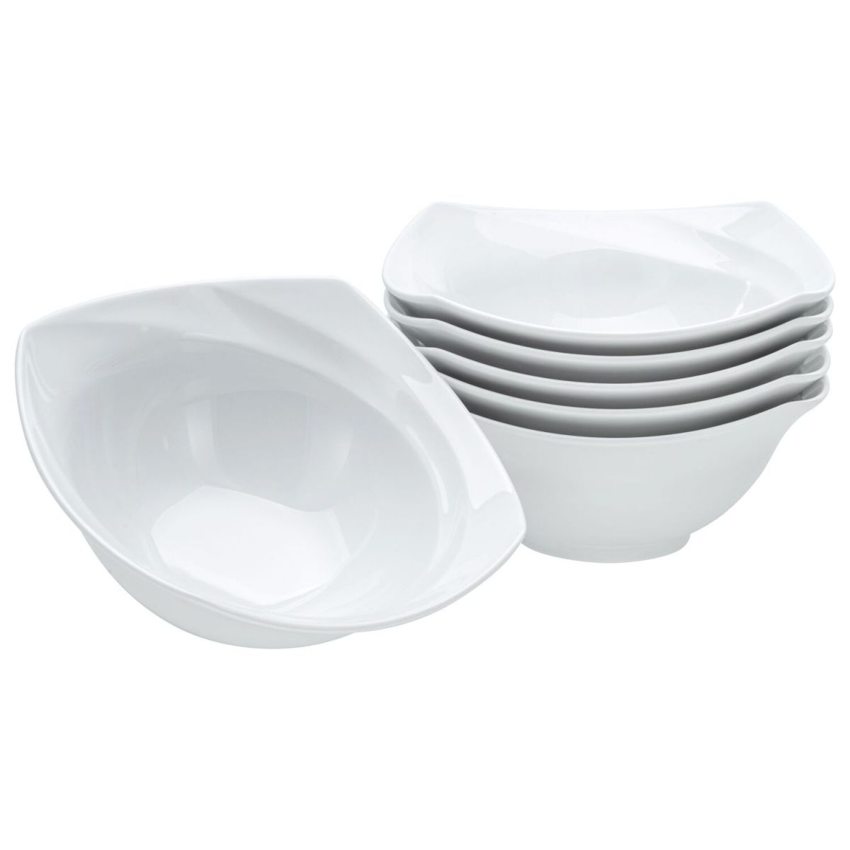 CreaTable CELEBRATION - 6-er Schale; 300 ml, 14.5x14.5x14.5x5.5 cm (LxBxØxH); weiß; 6 Stück / Pack