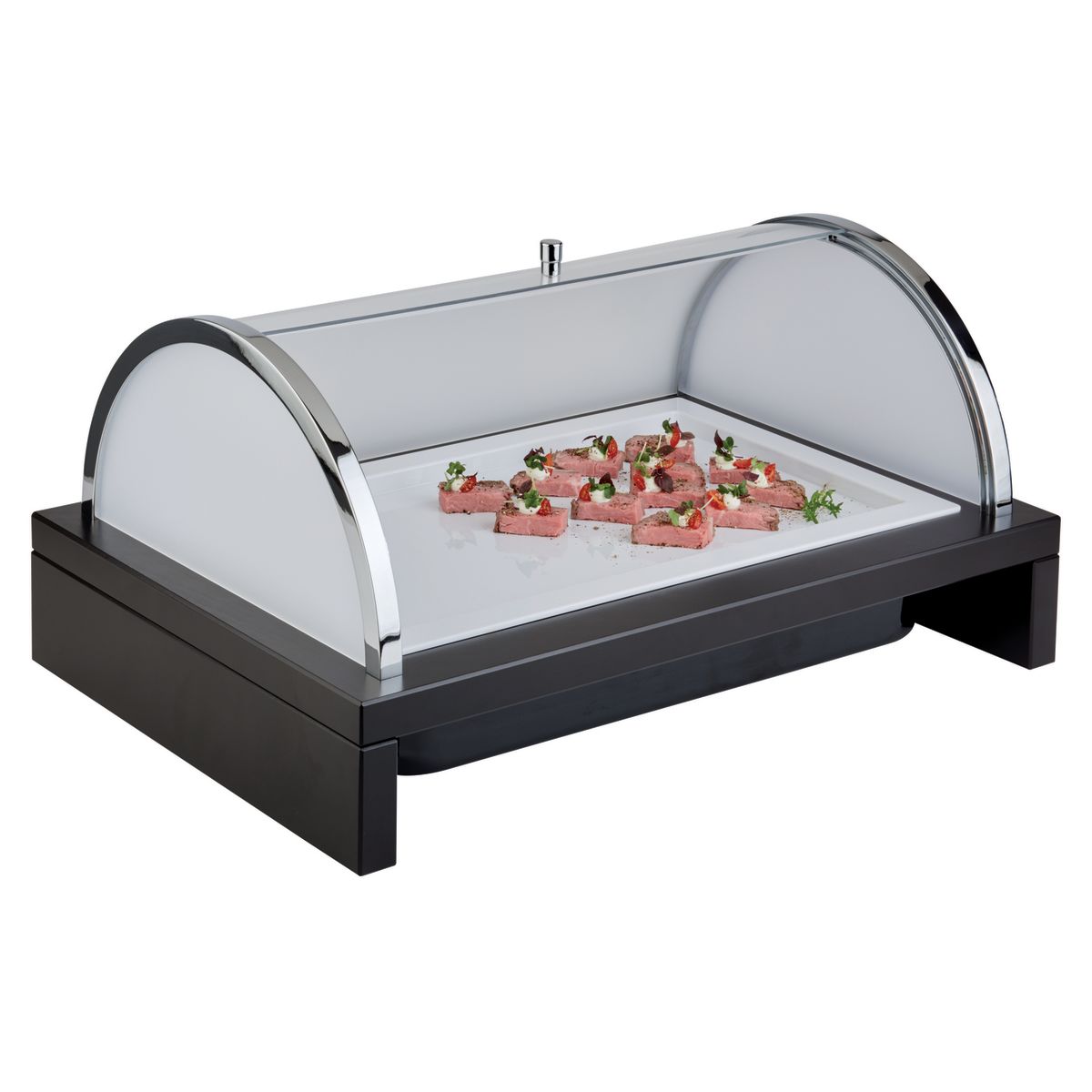 APS Kühlbox -BRIDGE- 63,5 x 42,5 cm, H: 31 cm - 14990; 63.5x42.5x31 cm (LxBxH); transparent/braun