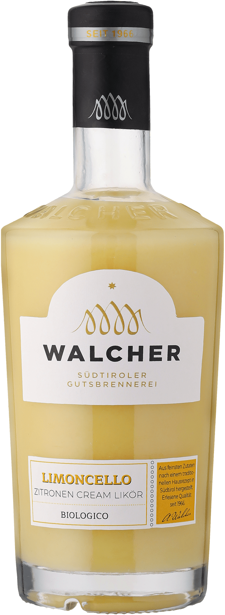 Walcher Limoncello Cream – Bio Likör