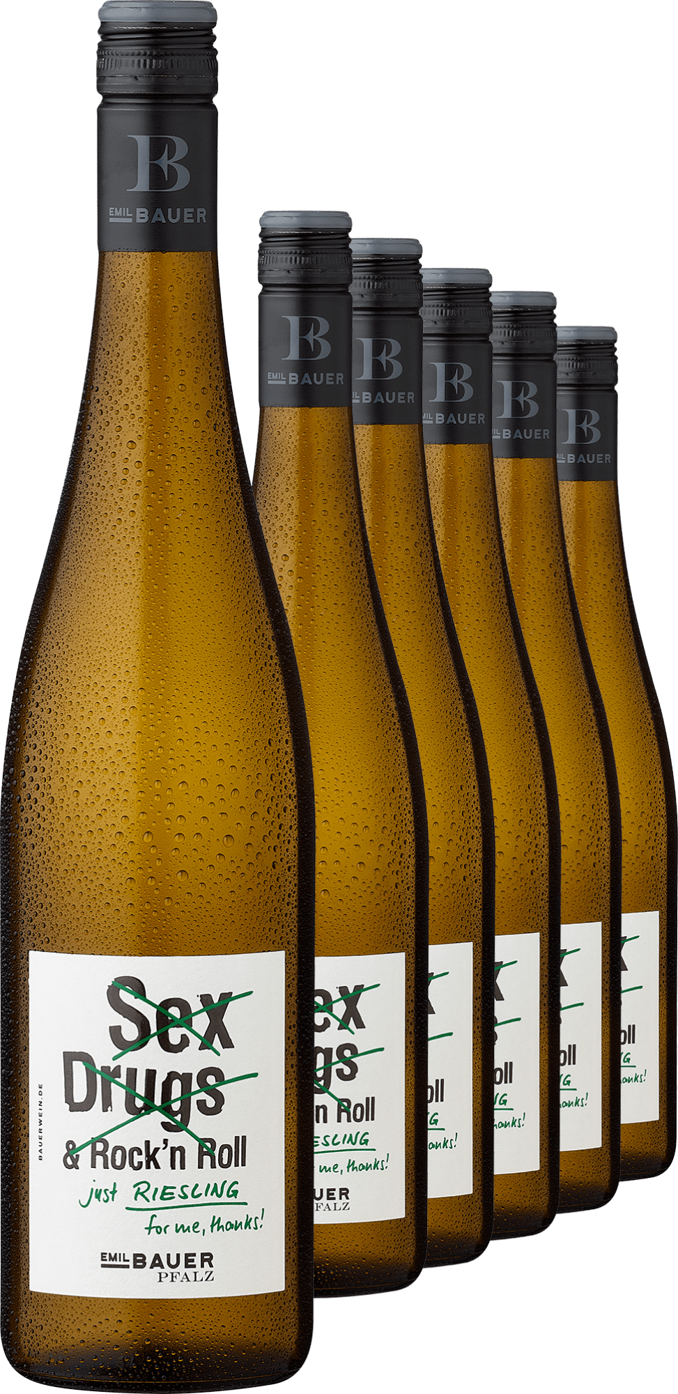 2024 Emil Bauer »No Sex, Drugs & Rock’n Roll...« Riesling im 6er-Vorratspaket