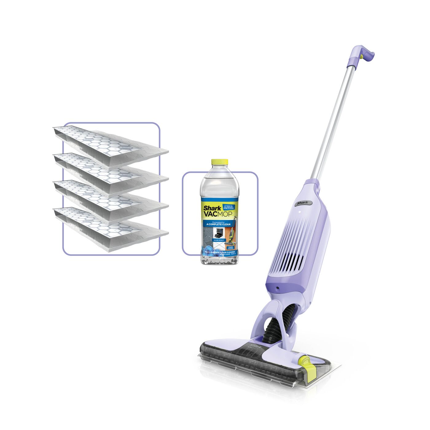 Shark VacMop 2-in-1 kabelloser Staubsauger und Sprühmopp - Lavendel VM200EUPL