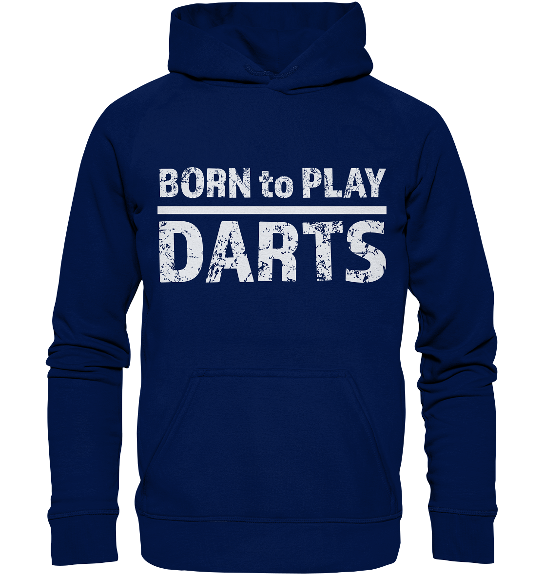Darts Hoodie Oxford Navy Blau BORN to PLAY DARTS XXL (2-XLarge)
