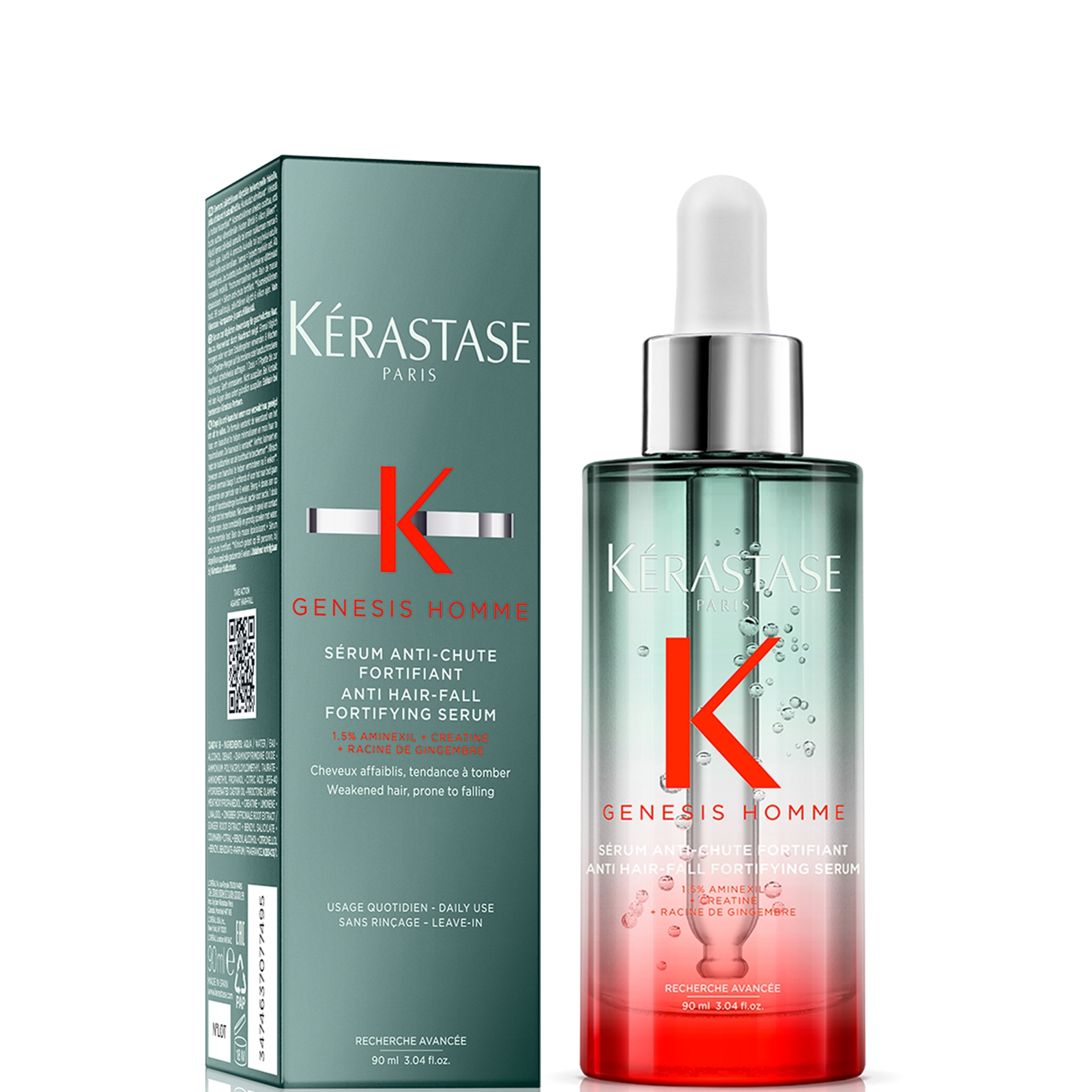 Kérastase Genesis Homme Täglich Stärkendes Serum Gegen Haarausfall 90 ml