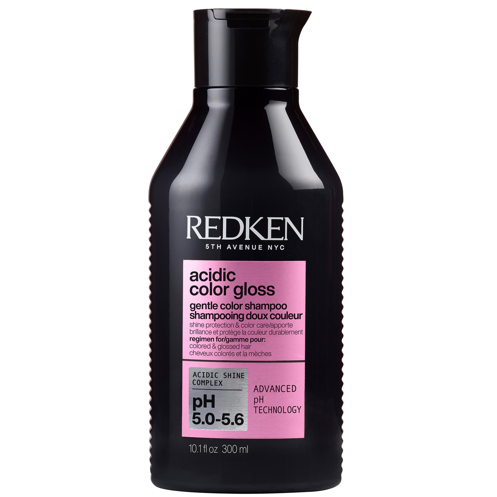 Redken Acidic Color Gloss Shampoo, sulfatfrei für eine sanfte Reinigung und Glas-ähnlichen Glanz für farbbehandeltes Haar 300 ml