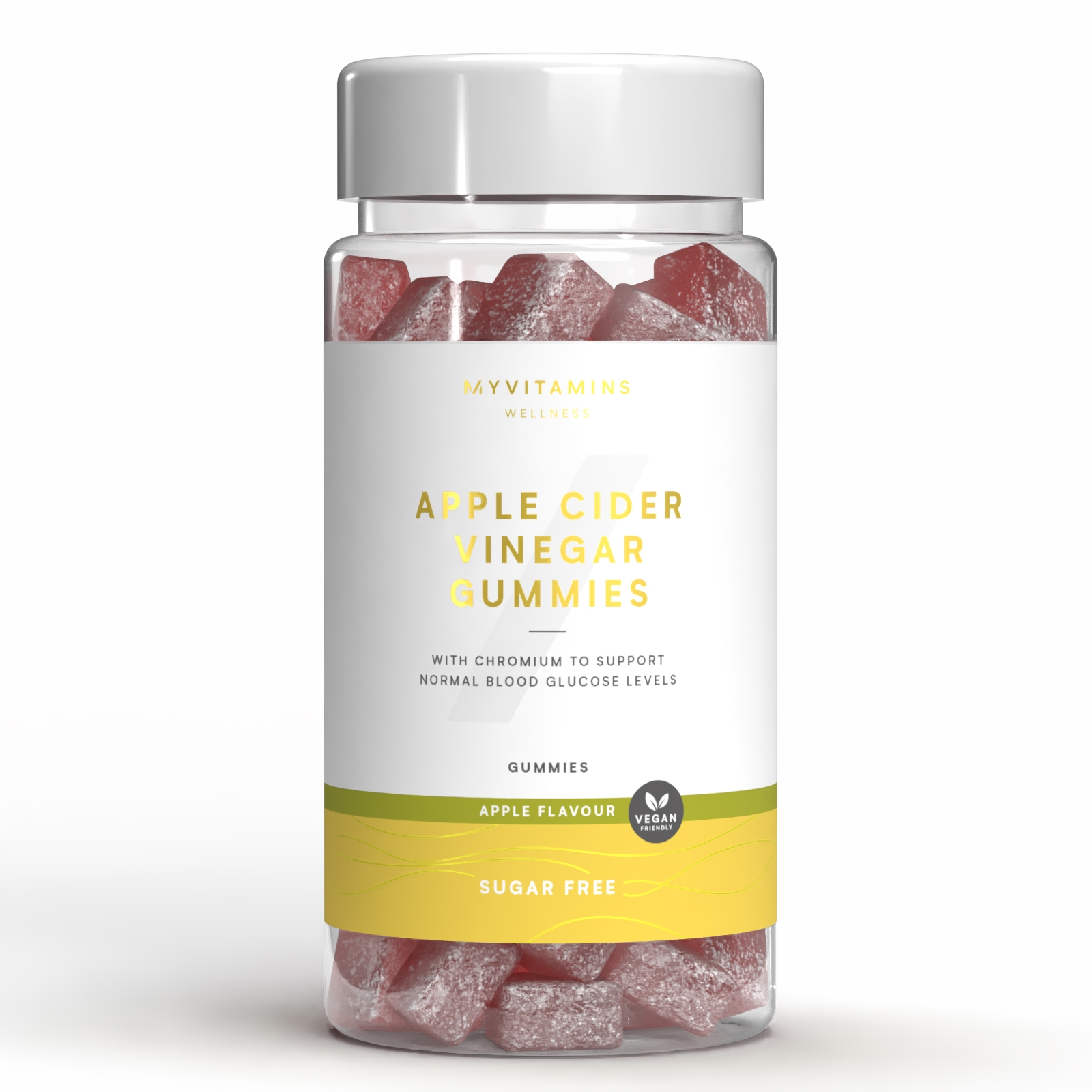 Myvitamins Sugar Free Apple Cider Vinegar, Gummies, ALT - 60Gummibärchen - Sugar Free Apple