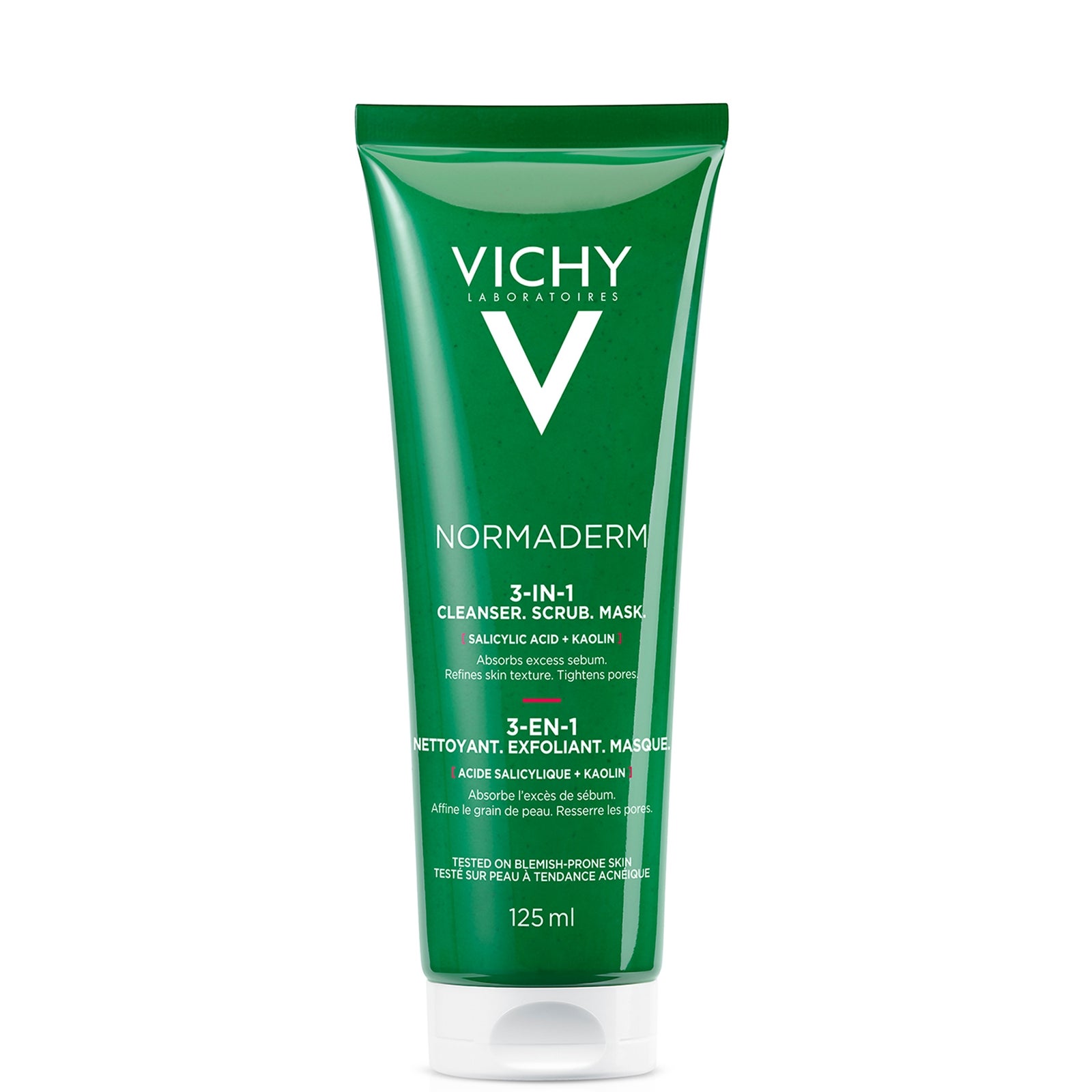 Vichy Normaderm 3-in-1 Scrub, Cleanser and Mask (125ml)