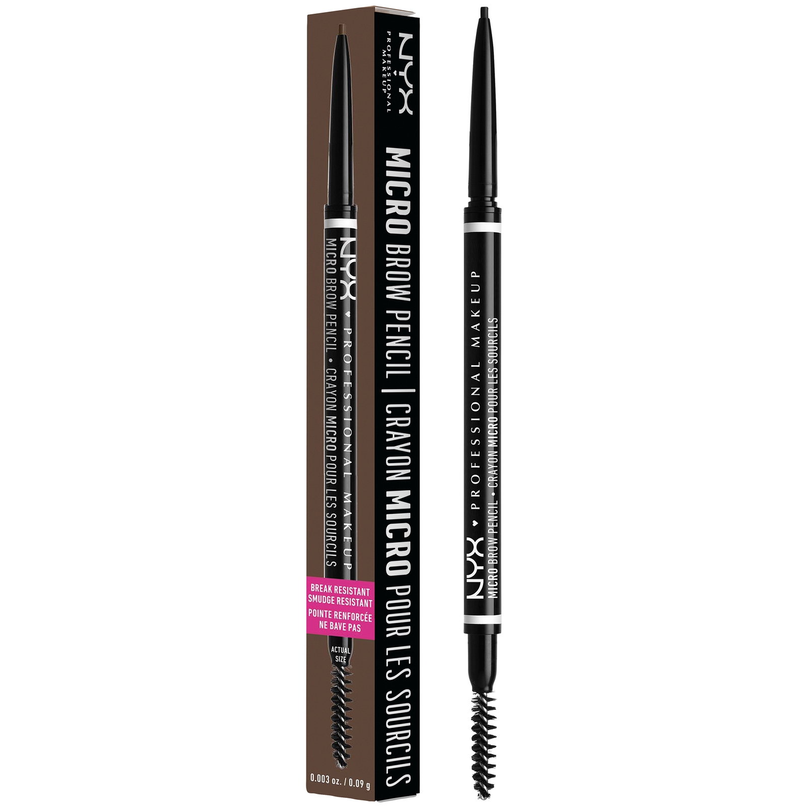 NYX Professional Makeup Micro-Brauenstift (Verschiedene Farbtöne) - Black