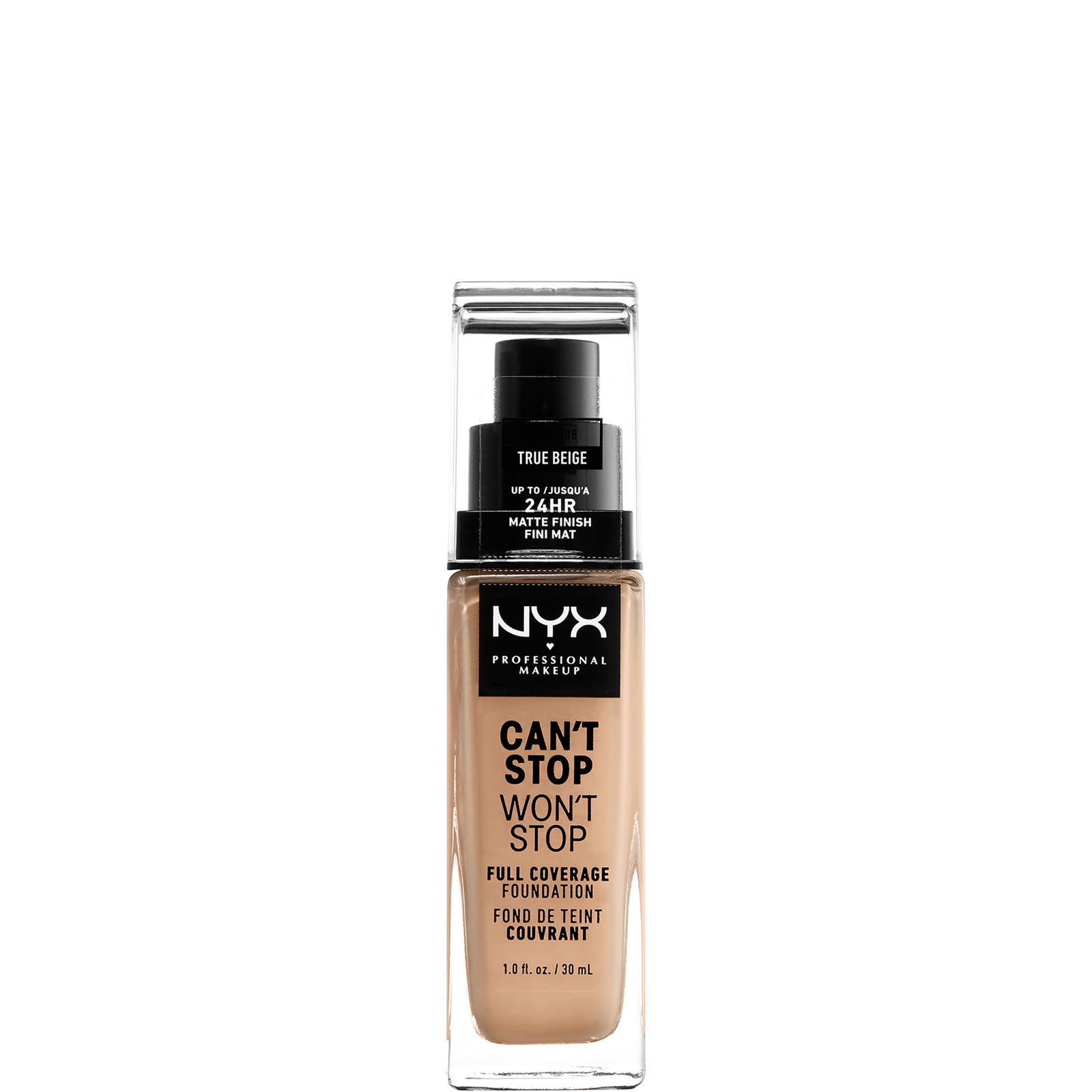 NYX Professional Makeup Can't Stop Won't Stop 24 Hour Foundation (verschiedene Farbtöne) - True Beige