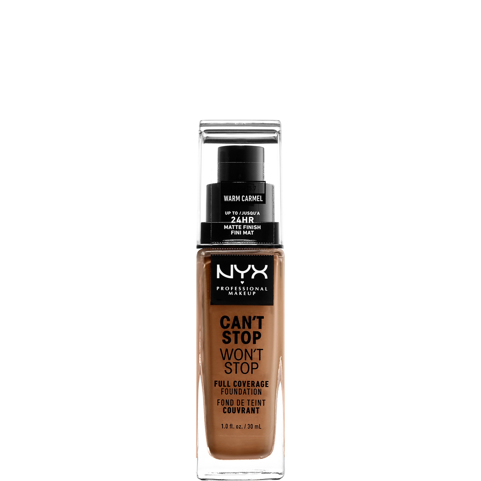NYX Professional Makeup Can't Stop Won't Stop 24 Hour Foundation (verschiedene Farbtöne) - Warm Carmel