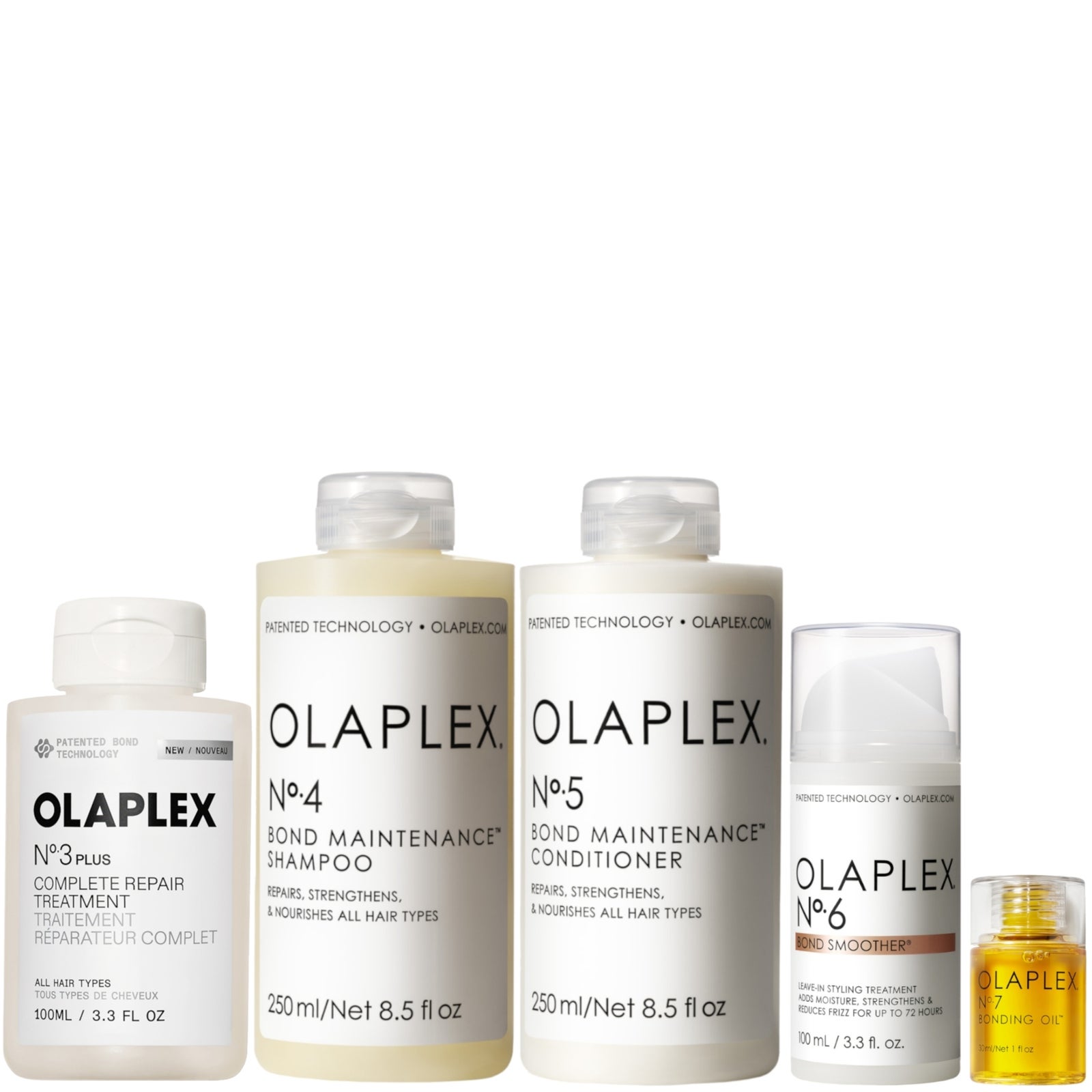 Olaplex Nr. 3, 4, 5, 6 und 7 Bündel