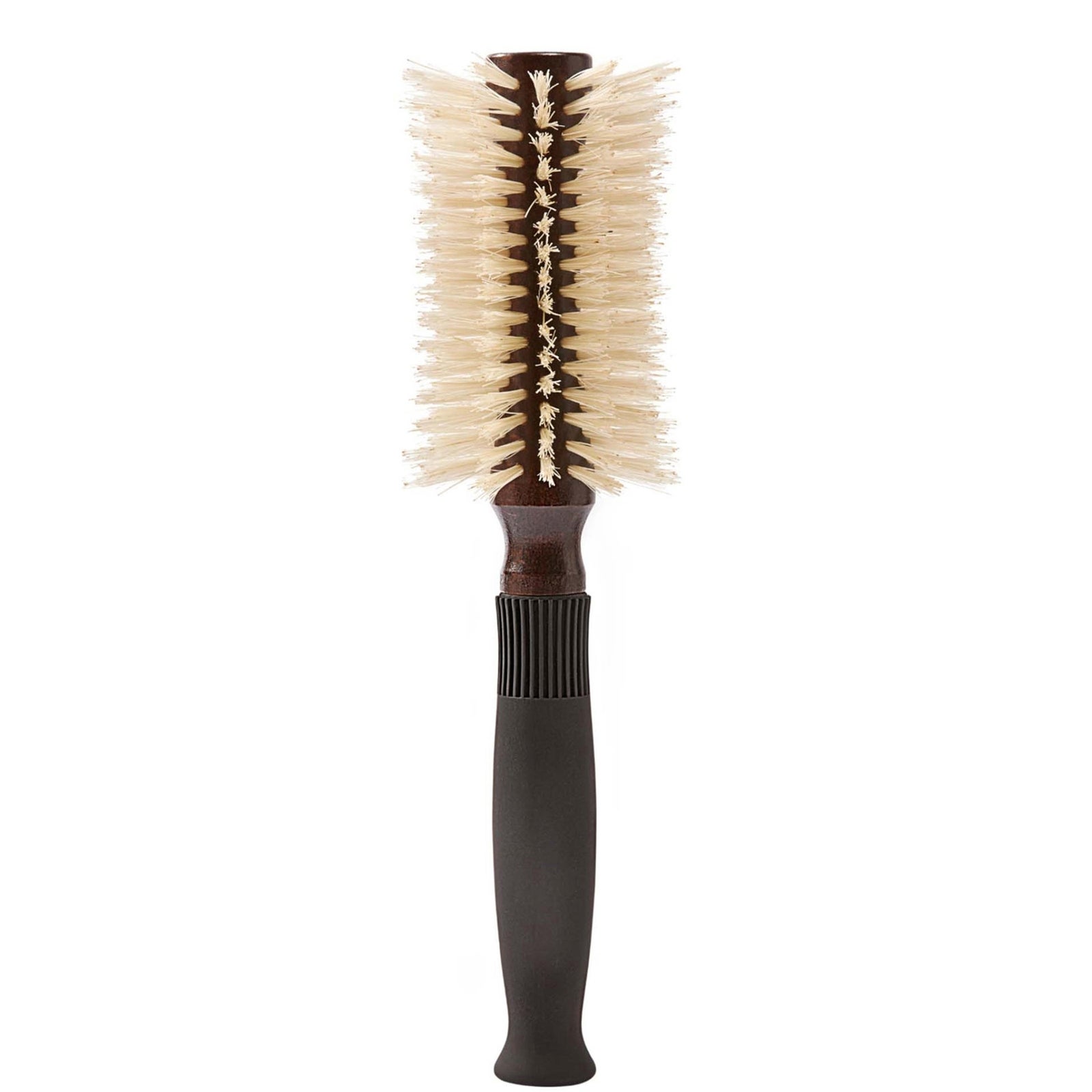 Christophe Robin Pre-Curved Blowdry Hairbrush with Natural Boar-Bristle and Wood - 12 Rows