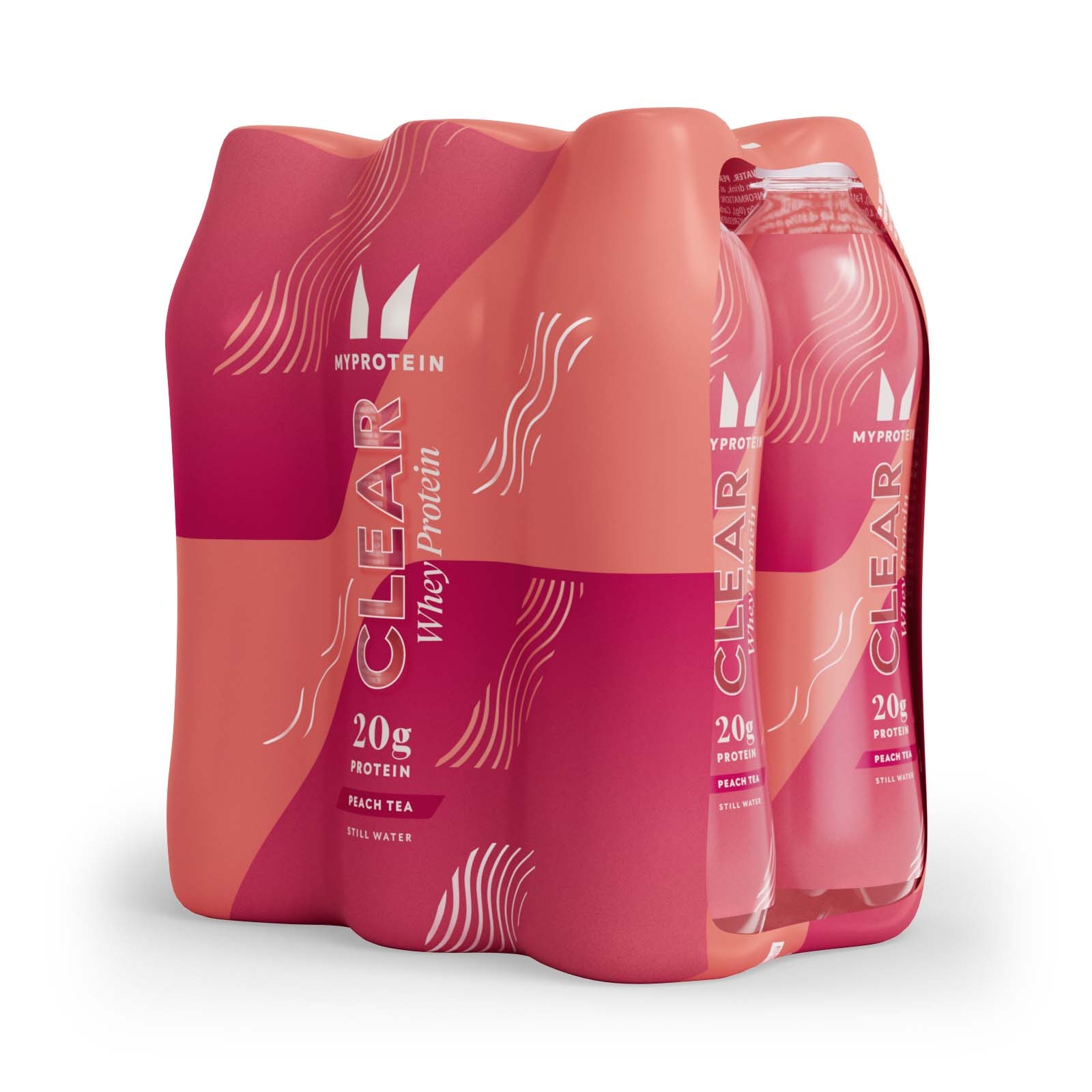 Clear Protein Water – Trinkfertig (6er-Packung) - 6 Pack - Pfirsichtee