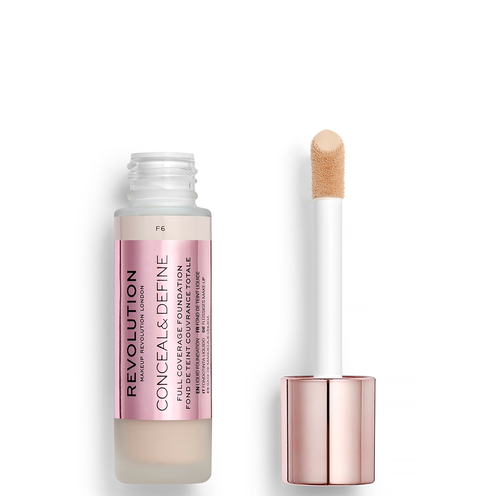 Makeup Revolution Conceal & Define Foundation (Verschiedene Farbtöne) - F6