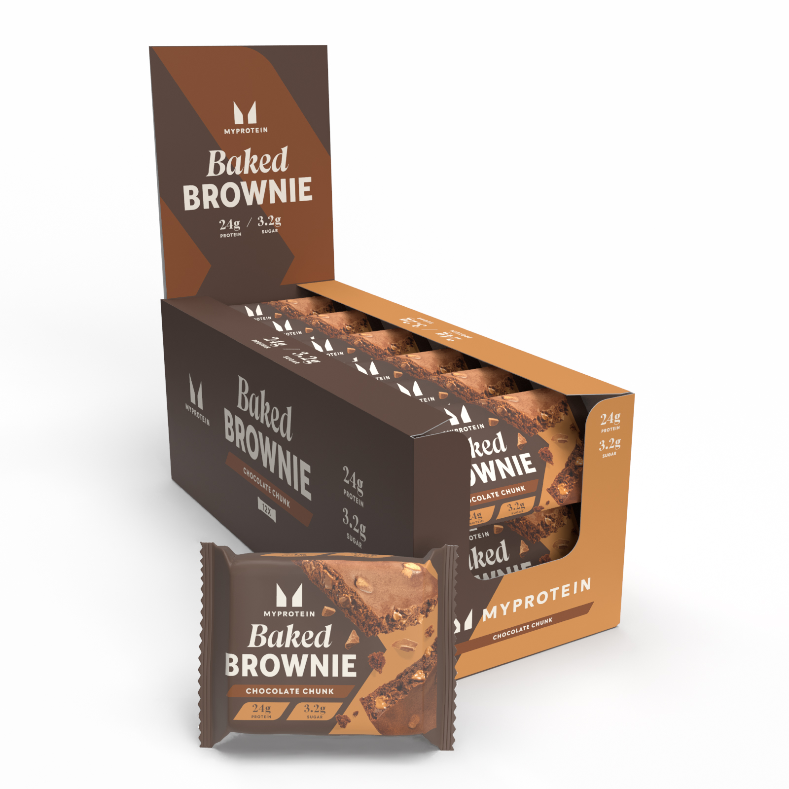 Protein Brownie - 12 x 75g - Chocolate Chunk