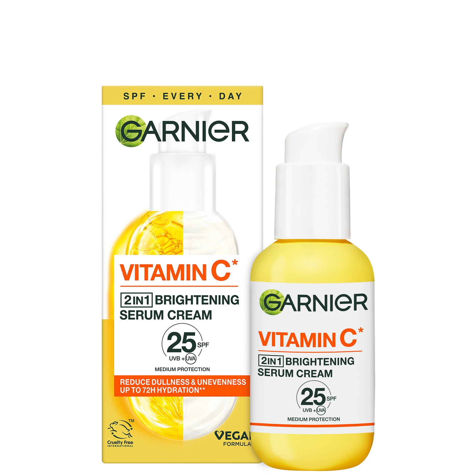 Garnier Vitamin C Serumcreme mit 20 % Vitamin C und LSF25 50 ml