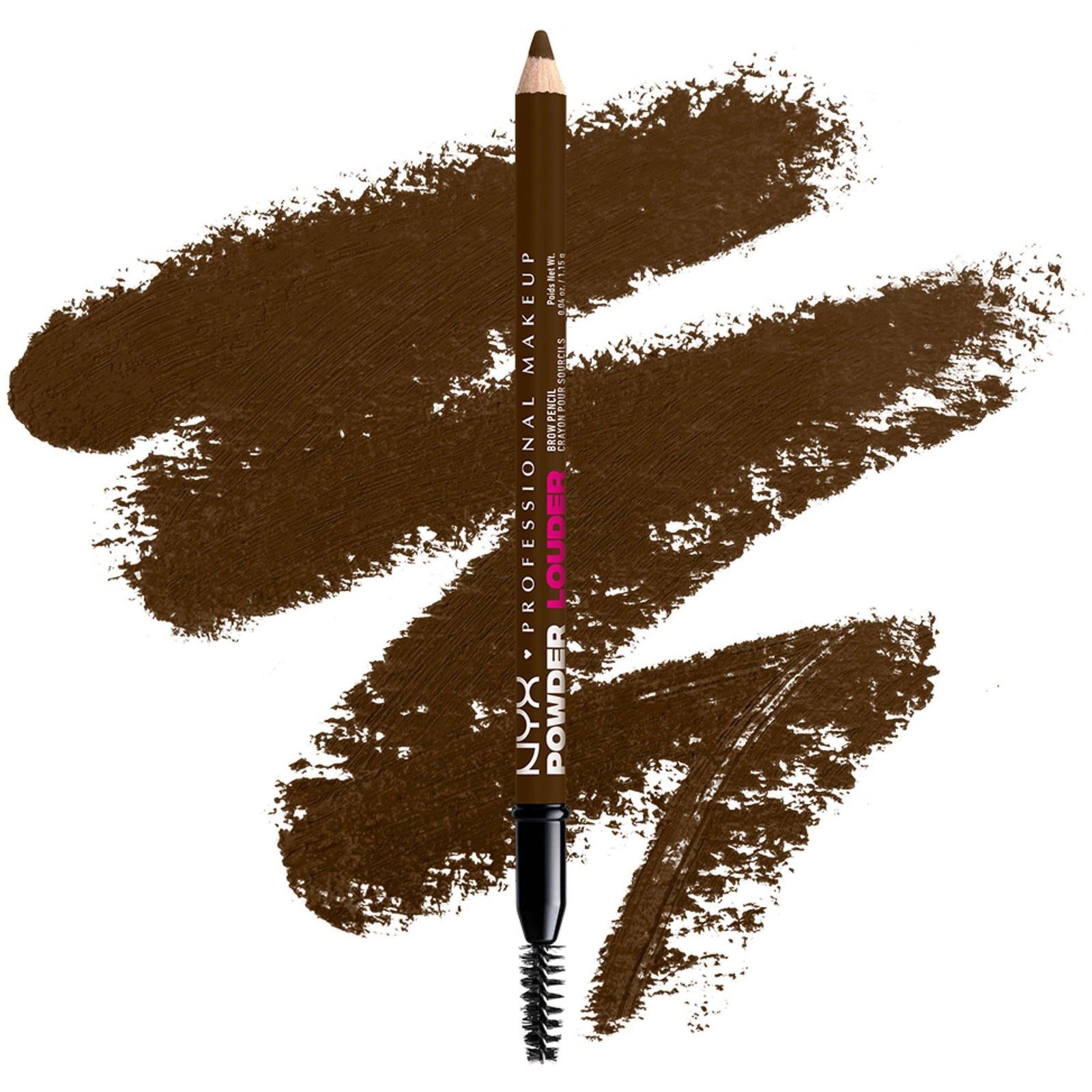 NYX Professional Makeup Powder Louder 12HR Wear Buildable Micro-Fibres Brow Pencil 2g (Various Shades) - Espresso