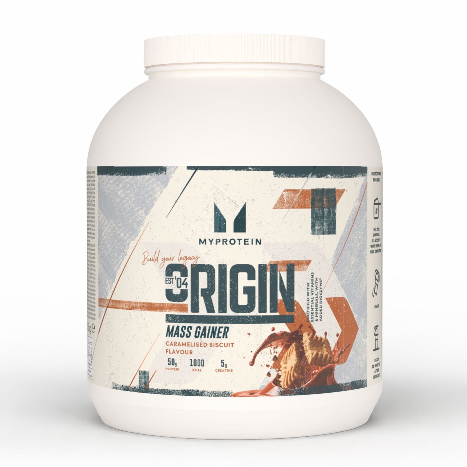 Origin Mass Gainer - 2.74KG - 10Portionen - Origin Protein Karamell-Keks